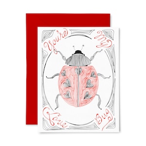 punaise d'amour | Amour | Carte de voeux typographique