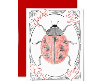 Love Bug | Love | Letterpress Greeting Card
