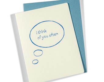 I think of You Often | Multi-Use | Letterpress Greeting Card