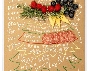 Charcuterie Spickzettel | Weihnachtsbaum