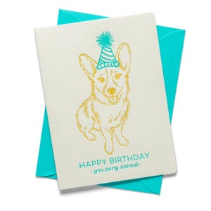 Corgis | Geburtstag | Letterpress Grußkarte