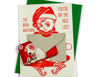 Gift Card Holder | Letterpress | Elf