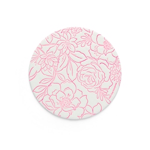 Dessous de verre Extra soif - Floral rose