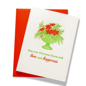 Christmas Bloom | Holiday/Christmas | Letterpress Greeting Card