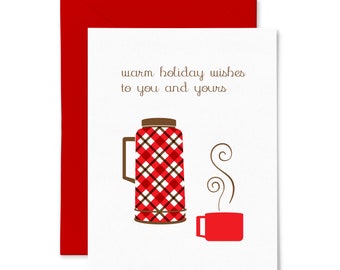 Warm Holiday Wishes | Holiday/Christmas | Letterpress Greeting Card