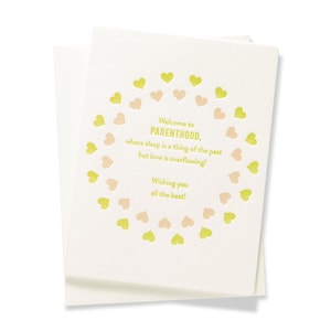 No Sleep Baby | Baby | Letterpress Greeting Card