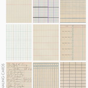 École 1 Supports mixtes ATC ACEO Project Life Carte de journalisation Ephemera Feuille de collage imprimable pour journalisation indésirable