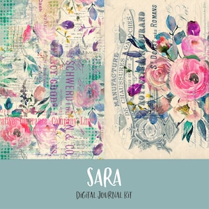 Sara Digital Printable Junk Journal Kit