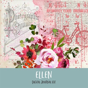Ellen Digital Printable Junk Journal Kit