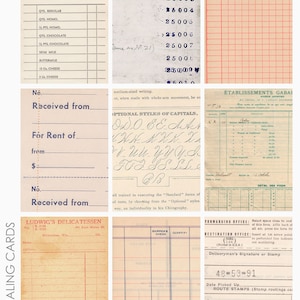 Feuille de collage d'arrière-plans de cartes de journalisation Project Life ATC ACEO Ephemera 4 pour la journalisation indésirable