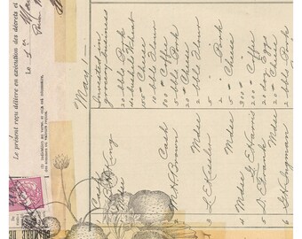 Plantilla imprimible para collage digital n.° 71 para diarios basura y álbumes de recortes digitales.