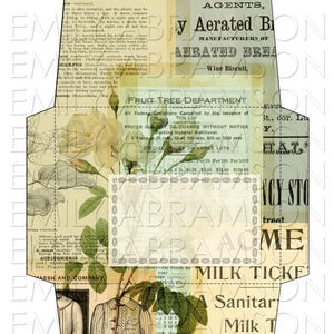 Hoja de collage de sobres imprimible n.º 28