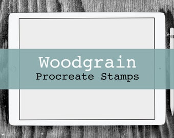 Procreate Brushes - Wood Grain Stamp Brushes