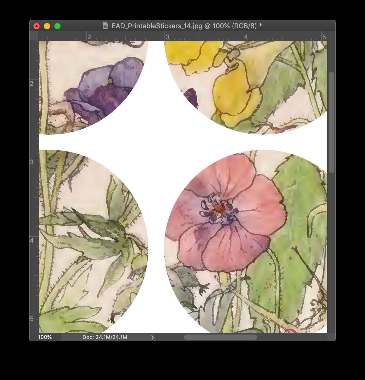 Printable Circle Stickers Collage Sheet No. 14 for Junk Journaling ...
