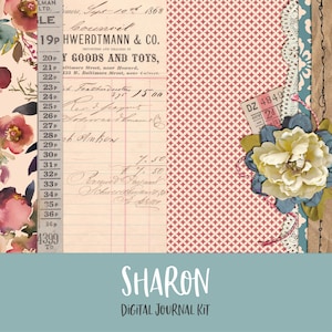 Sharon Digital Printable Junk Journal Kit