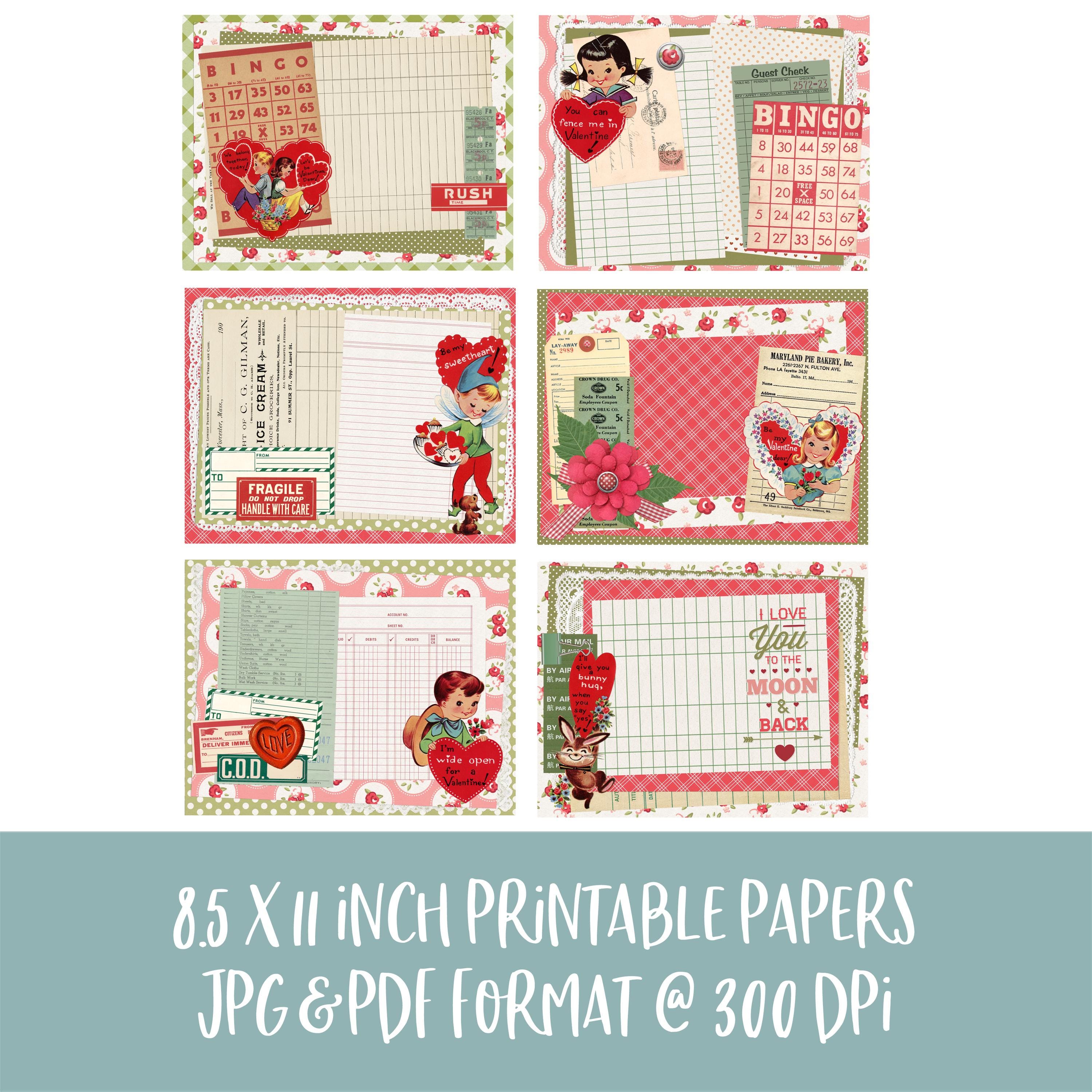 Tickled Pink Digital Printable Junk Journal Kit - Etsy Canada