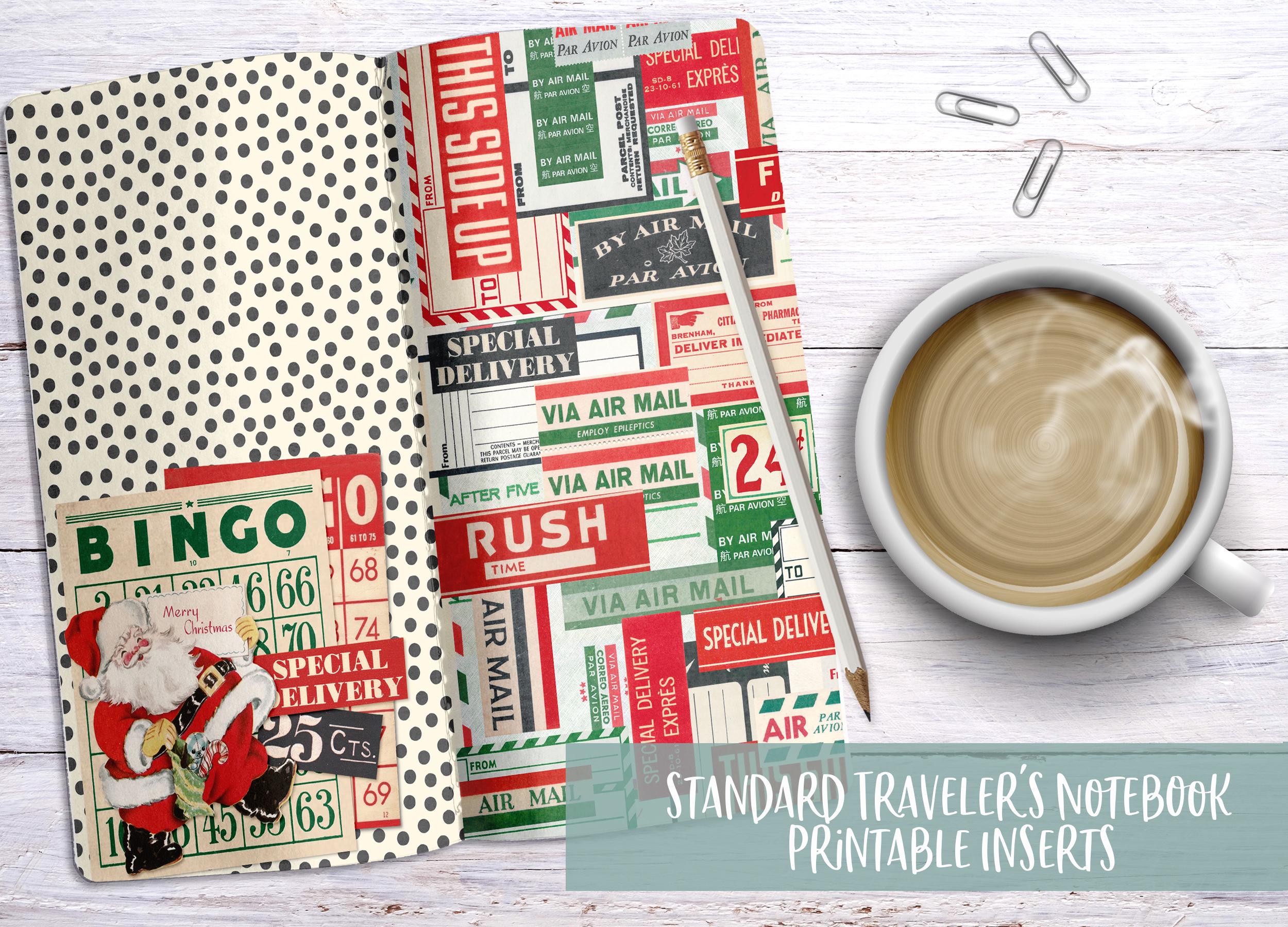 Dear Santa 2 Digital Travelers Notebook Printable Inserts - Etsy