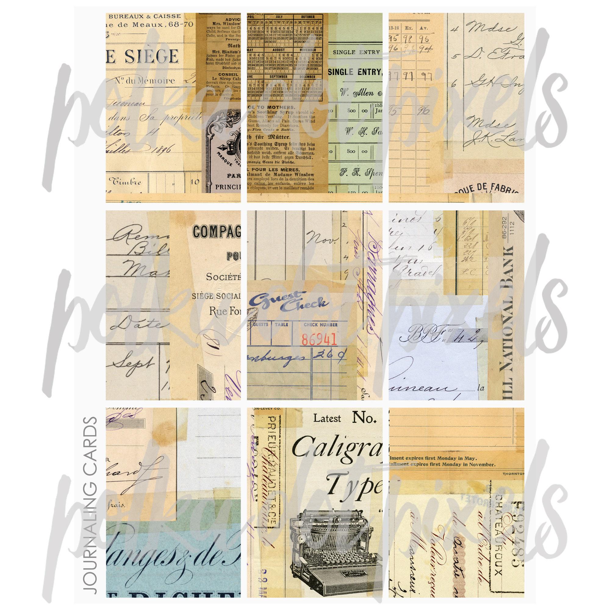 Taped Collage Digital Printable Junk Journal Kit - Etsy