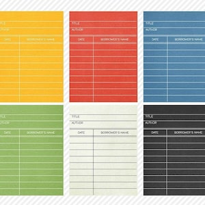 My Life 365 - Library Card Project Journaling Cards - Digital Scrapbooking - Automatic Download for Junk Journaling