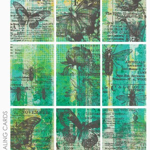 Supports mixtes 1 feuille de collage d'arrière-plans de cartes de journalisation Project Life ATC ACEO pour journalisation indésirable