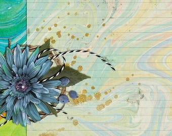 Hoja de collage digital imprimible n.º 216 para revistas basura y álbumes de recortes digitales