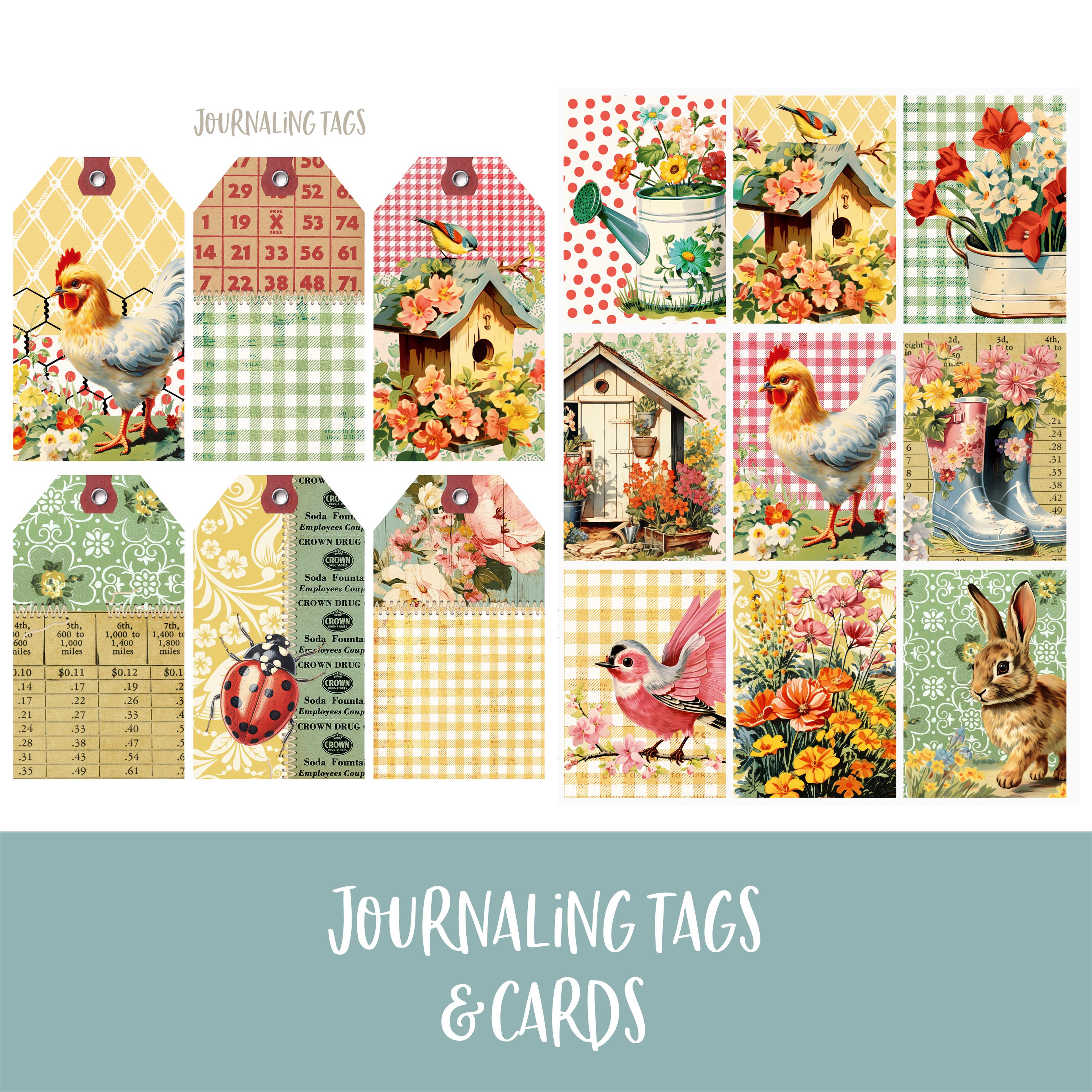 Spring Bouquet Digital Printable Junk Journal Kit - Etsy