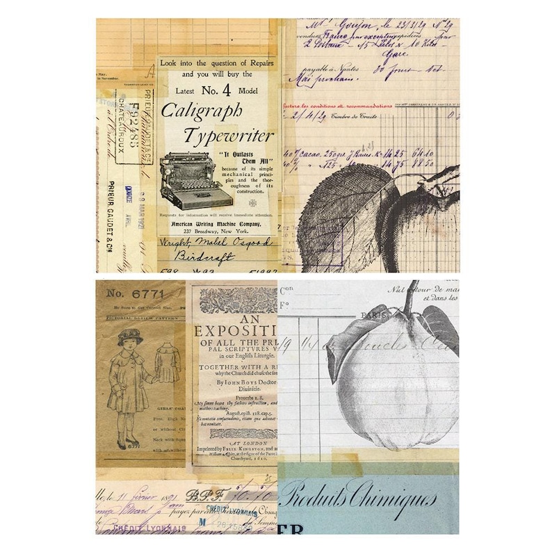 Taped Collage Digital Printable Junk Journal Kit - Etsy