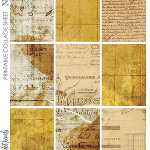 Digital Collage Sheet Printable No. 3 for Junk Journaling