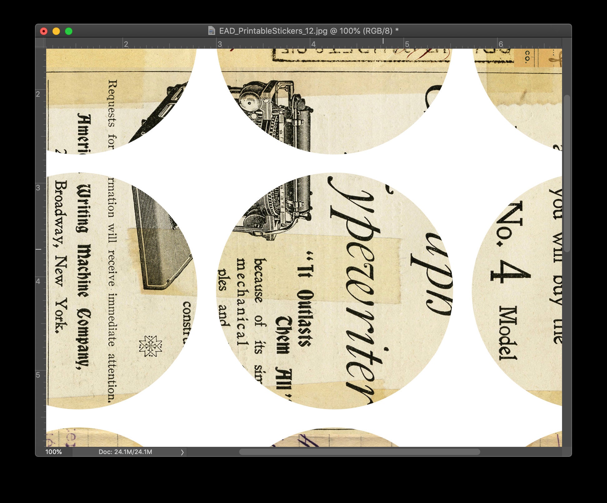 Printable Circle Stickers Collage Sheet No. 12 for Junk - Etsy