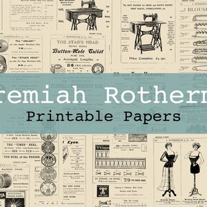 Jeremiah Rotherman Price List Printable Journal Pages Junk Journal Kit