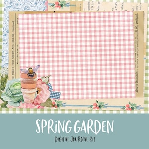 Spring Garden Digital Printable Junk Journal Kit