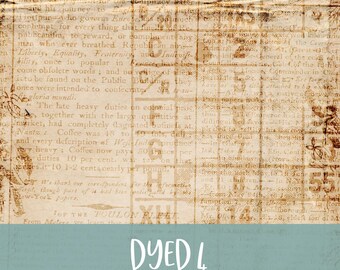 Dyed Printable Digital Background and Journal Papers No. 4 Junk Journal Kit