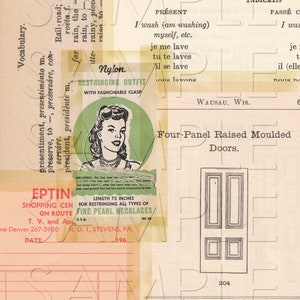 Digital Collage Sheet Printable No. 266 for Junk Journals and Digital Scrapbooking