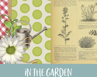 In the Garden Digital Printable Junk Journal Kit