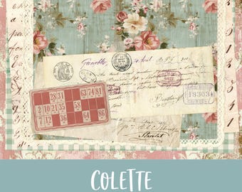 Colette Digital Printable Junk Journal Kit