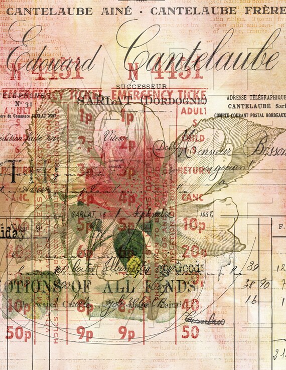 Digital Collage Sheet Printable No. 250 | Etsy