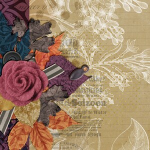 Digital Collage Sheet Printable No. 211 for Junk Journals and Digital Scrapbooking