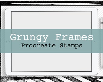 Pinceles Procreate - Pinceles para sellos de marcos grunge