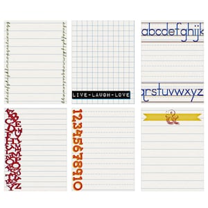 Typographie Life Project Cartes de journalisation imprimables pour la journalisation indésirable