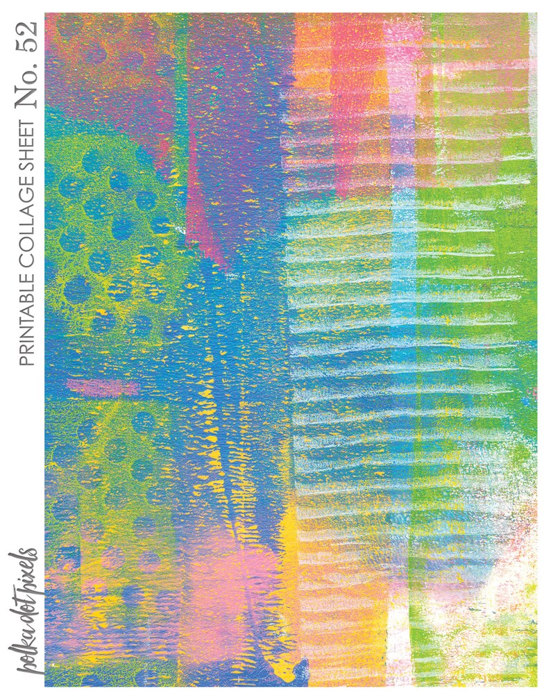 Digital Collage Sheet Printable No. 52 for Junk Journals and Digital Scrapbooking image 1