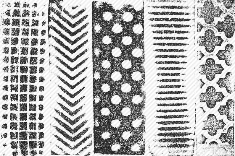 Long Textures Brushes for Photoshop and Procreate With PNG Files for ...