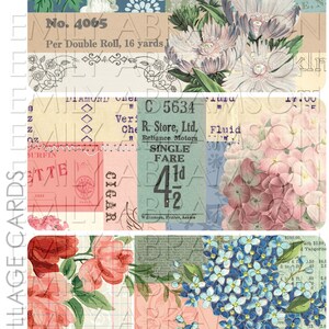 Collage Cards Printable Ephemera 2 for Junk Journaling