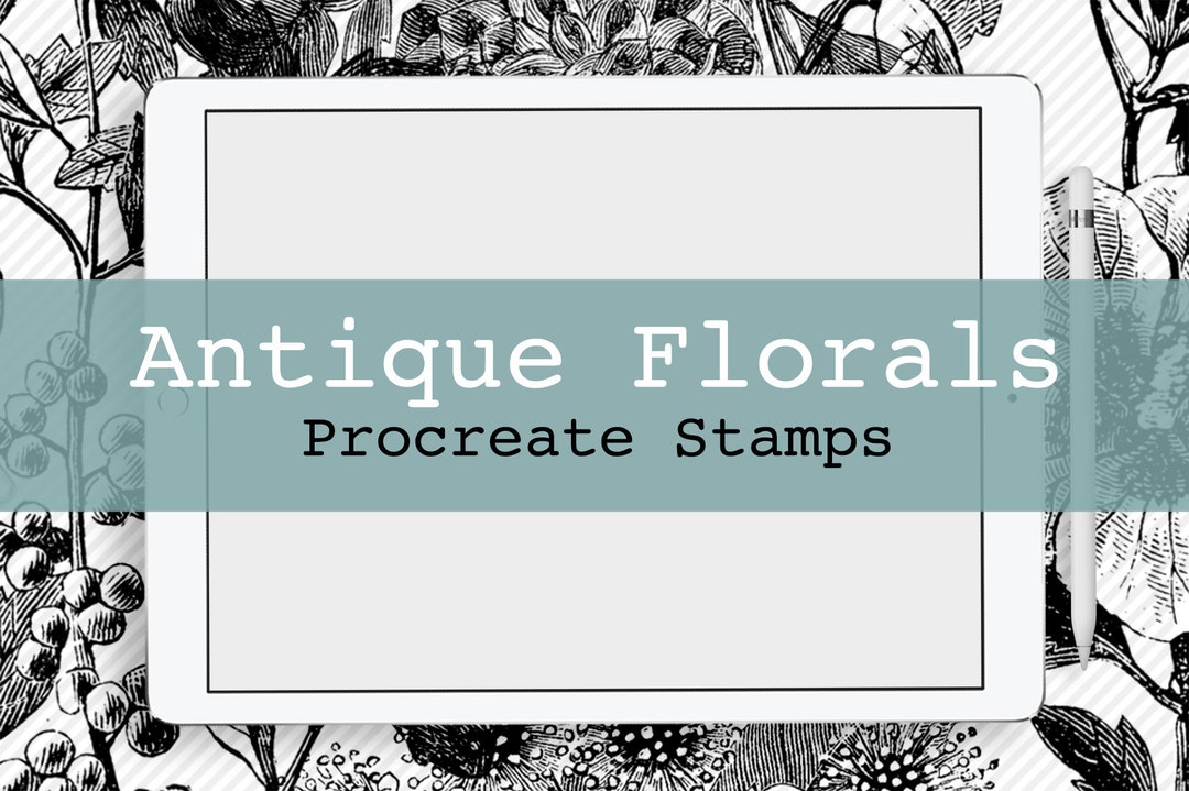 Procreate Brushes Antique Floral Stamp Brushes - Etsy