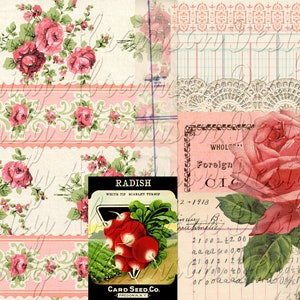 Digital Collage Sheet Printable No. 320 for Junk Journals and Digital Scrapbooking