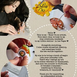 Handmade Clay Autumn Bracelet: Pumpkin & Leaf Rowan Berry Fall Jewelry image 9