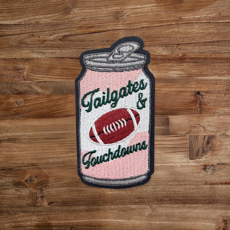 Tailgates & Touchdowns Patch, Embroidery Patch, Stadium Bag Patch, Game ...