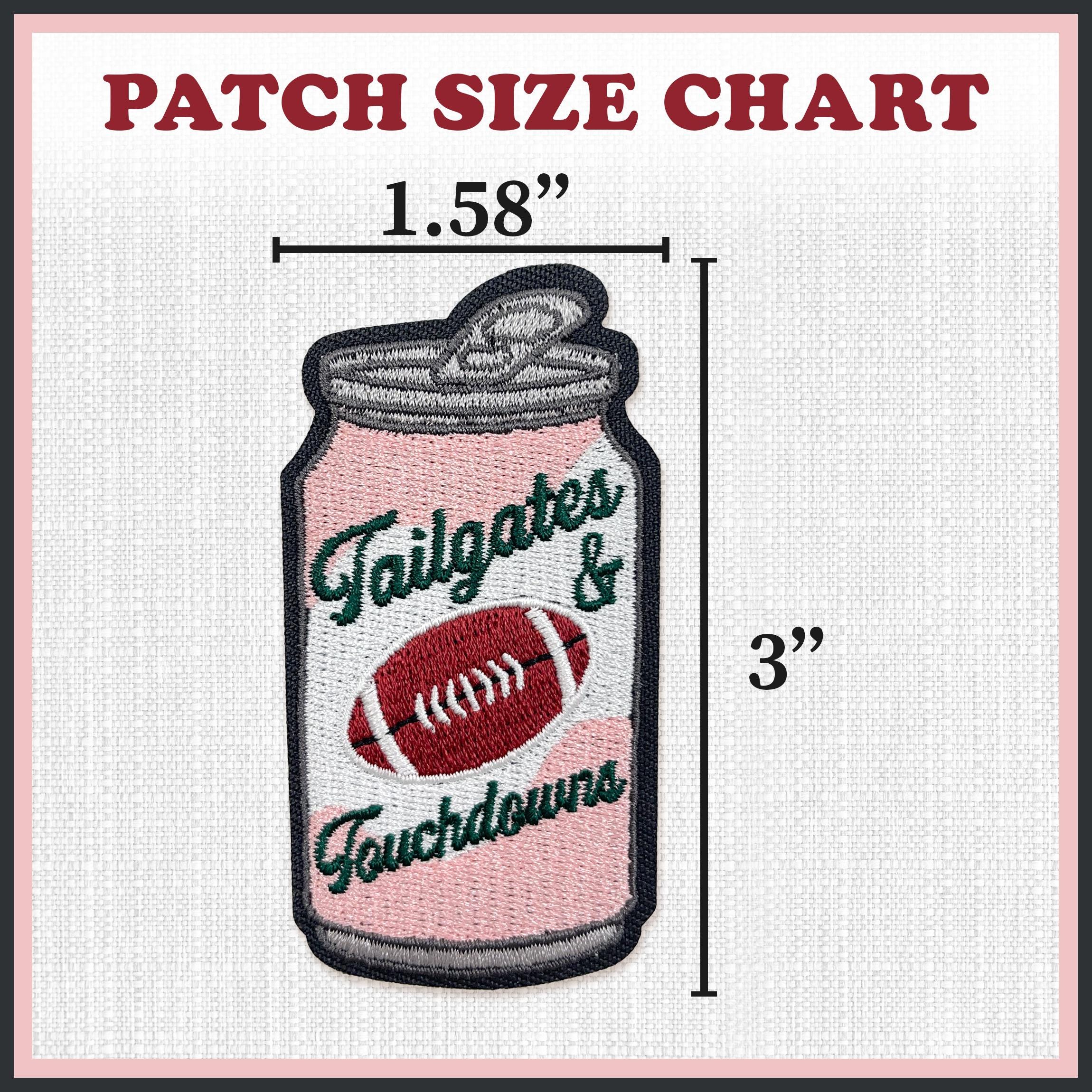 Tailgates & Touchdowns Patch, Embroidery Patch, Stadium Bag Patch, Game ...
