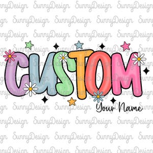 Custom School Occupation Png, Preppy Back to School Teacher Sped/ Para/ Counselor Shirt Design, First Day Of School Png, Hand Drawn,Colorful