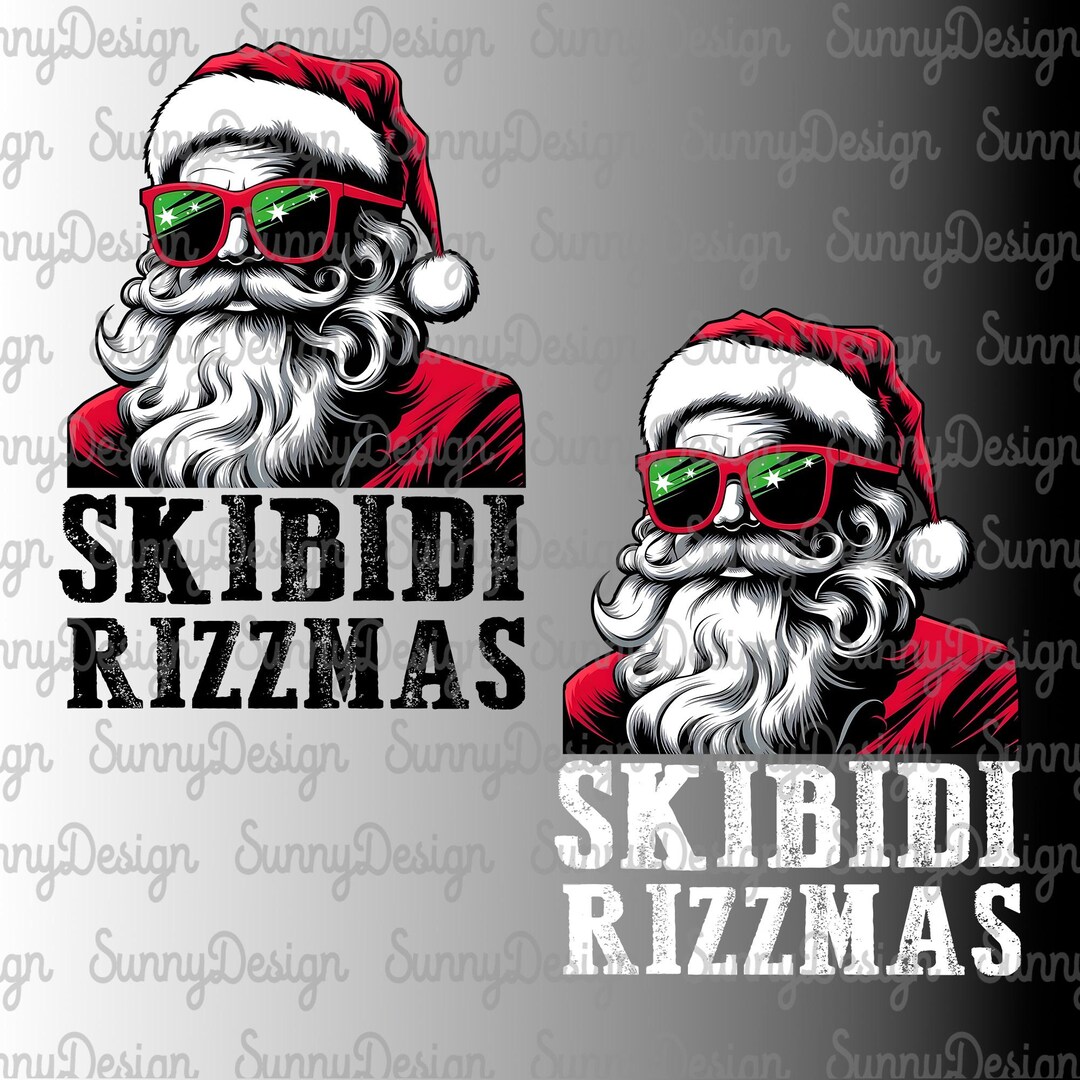 Bundle Skibidi Rizzmas Christmas Png, Santa Bruh Christmas Png, Rizz ...