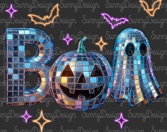 Disco Ghost Popular Png, Retro Disco Boo Png, Boo In Boojee Png, Glitter Boo Png, Spooky Glam Png, Spooky Season Png, Halloween Design Png